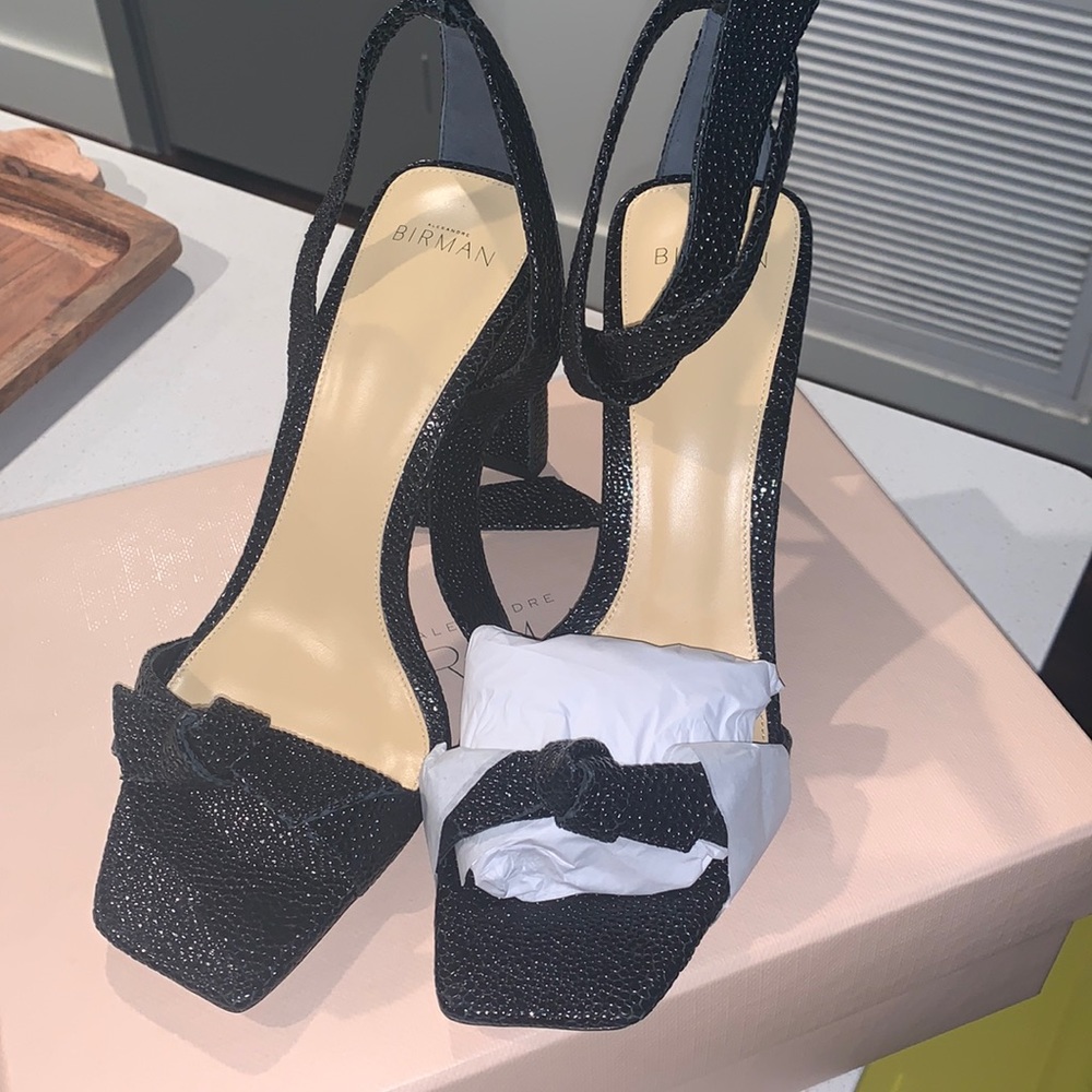 NWT Alexander Birman Clarita 85mm Graphite and Black Square Pillar - Picture 8 of 12